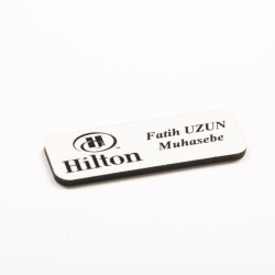 SR 1103 Metal Dikdörtgen Yaka İsimliği