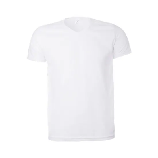 V Yaka Beyaz Tshirt
